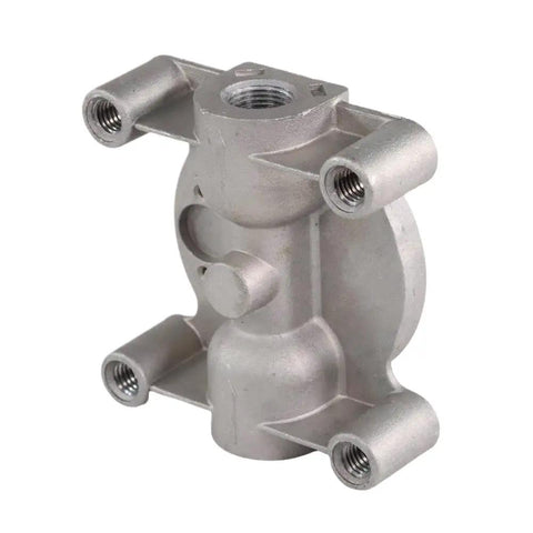 Heavy Duty Diesel Remote Mount Coolant Filter Head Replacement For Cat 3126 And Caterpillar Engines Featuring 204163 Compatible Design in silver aluminum material.