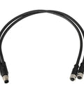 M12 8-Pin A-Code 1-To-2 Y-Splitter Cable Shielded PVC 30cm For Sensors And Actuators In Industrial Automation PLC IO