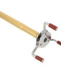 Dead Nuts Smoke Transducer Removal Tool For Ladder Free Sensor Disassembly And Ceiling Height Fire Alarm Building Maintenance With Heavy Duty Aluminum Claw Head, aluminum handle with claw grips.