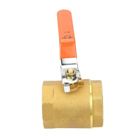 Old School Rugged Brass Ball Valve For Water Oil And Gas Lines With Smooth Quarter Turn Handle and No Frills Corrosion Resistance