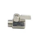 Rock Solid 304 Stainless Steel Ball Valve F Female To M Male M14x15 Thread High Pressure Plumbing Shutoff Built Tough Corrosion Resistant Reliable Flow Control