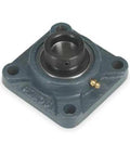 Straight Up Durable 4 Bolt Flange Bearing Featuring 1 3 16 Inch Cylindrical Bore And Single Sealed Radial Ball Insert, cast iron structure.