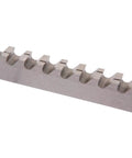 Close-up of Three Eighths Inch Type C HSS Keyway Broach With Two Shims for Precision Milling and Gear Keyway Cutting