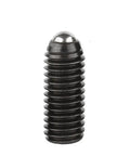 Premium Spring Ball Plunger Set Screws M10 By 20mm Black Coated Grade 129 Alloy Steel Hex Socket Allen Grub Bolts, side view.