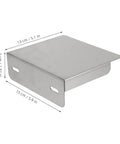 Heavy Duty Stainless Steel Outdoor Charger Protection Cover Hella Tough Weatherproof Rain Enclosure For Your Electronic Gear And All Charging Equipment Needs, 15x13cm size, rugged design.