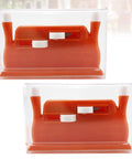 Mini Design Needle Threader Two Pack Threading Device Plastic Double Head Sewing Threading Guide Tool Easy To Use Red For Home And Shop Use Handy Gift For Mom And Elderly Shoppers Quick Effortless Needle Threading For Any Needle. Two red plastic threaders in clear case
