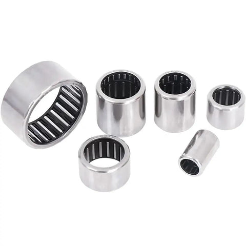 Premium One Way Needle Roller Bearings Forged From Hardened Steel Deliver Smooth Anti Reverse Clutch Action In High Torque Machinery six bearings of various sizes and shapes