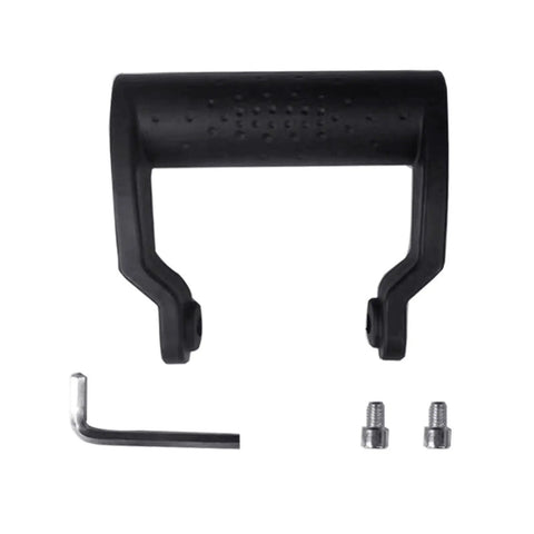 Heavy Duty Secondary Side Handle For Angle Grinders with non-slip grip and shock-absorbing design, includes screws and hex key.
