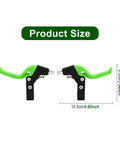 Universal Kids Bicycle Brake Levers Set, Easy Grip Pair for Small Hands, lightweight and durable, green color, product size shown