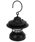 Retro LED Camping Lantern Portable Hanging Light With Dual Power Supply IPX4 Waterproof Adjustable Brightness.