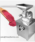 Heavy Duty Grain Pulverizer Grinder Machine For Fine Flour From Wheat Rice Maize Corn Soybeans Compact Mini Mill shown with flour