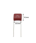 Heavy Duty CBB22 Capacitor Assortment Kit Packs Twenty 400V 0.1 Microfarad 104J metallized polypropylene red capacitor