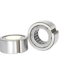 B210 One Way Needle Roller Cam Clutch Bearing With Keyway showing shiny steel finish and internal rollers for heavy duty use.