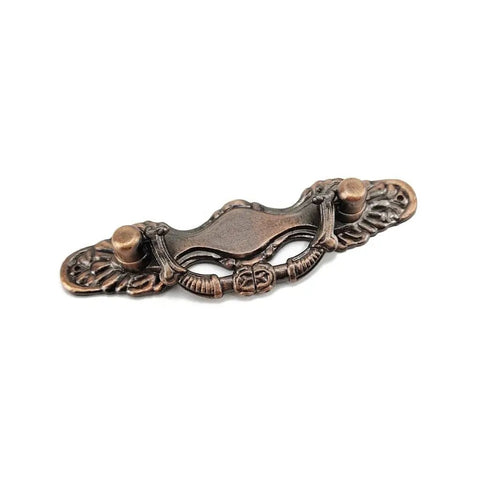 European Retro Old School Matte Black Brass Drawer Pull Handle for Cabinets and Wardrobes Chests Cupboards Antique Furniture Hardware