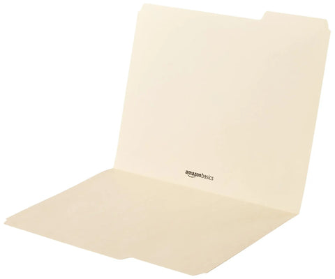 Heavy Duty Manila File Folders With Reinforced Tabs for Zero Hassle Workspace Organization, letter size, open view for easy access.
