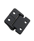 Zinc alloy damping torque hinge, black finish, 1pc, two-leaf with four mounting holes
