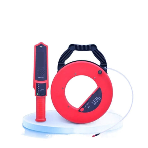 Pro Level Wall Scanner And Stud Finder Sniffs Out Pvc Iron Pipe Blockages Up To Fifty Centimeters Deep, red diagnostic scanner set.