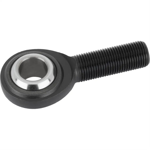 Kickass Heavy Duty Chromoly Heim Joint Rod End, 5/8-18 Left Hand Male Threads showing threaded design and metal bearing.