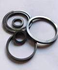 Hardcore Silicon Carbide Rotary Joint Sealing Ring With Kicking High Heat And Heavy Duty Wear Resistance Built Like A Tank For Smooth Operations On Rough Work Sites - four different sizes of seal rings stacked together.