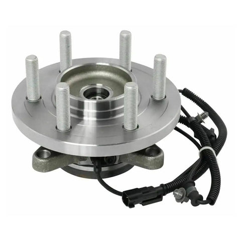Tough As Nails Front Wheel Hub Bearing Assembly 2 Piece Set With Hassle Free Abs Sensor For Ford Expedition and Lincoln Navigator 2015 to 2017 six lug, detailed view.