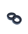 Badass Heavy Duty High Temperature Full Ball Bearing 15X28X7MM Thin Section Two Pack with black sealed housings