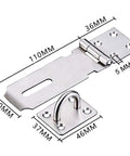 Heavy Duty Stainless Steel Hasp And Staple With Screws For Doors Gates Cabinets Pet Cages Crates Shed And Windows Built Tough