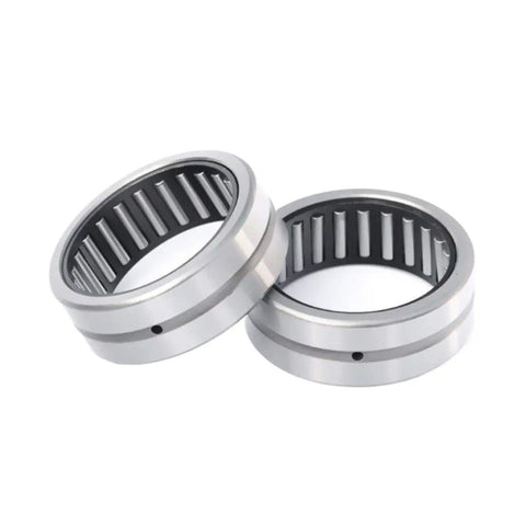 1pc RNA6917 Needle Roller Bearing Without Inner Ring 100x120x63mm showcasing two pre-lubricated needle roller bearings.