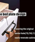 Hand installing 12 pack matte black cabinet handles aluminum drawer pulls for sliding doors, easy drill free installation
