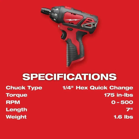 Close-up of Compact Cordless Driver Drill Kit Featuring Variable Speed Trigger And Quick Change Chuck, Delivers A Rock Solid 175 Inch Pounds Of Torque At Just Two Pounds.
