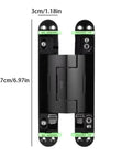 Heavy Duty Silent Close Hydraulic Hinge With Automatic Door Closer Hidden Fold Mount For Cabinets And Furniture Hardware No Sweat Install Snug Fit Smooth Quiet Operation Fits Standard Doors 177mm, size 3cm x 17.7cm.