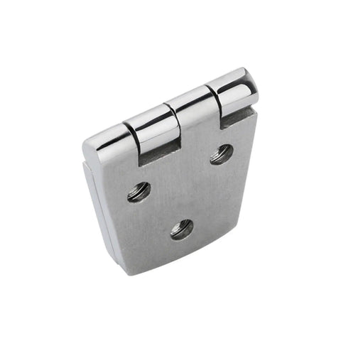 Heavy Duty Ball Bearing Door Hinges Stainless Steel Mirror Polish with four mounting holes, 107x38mm design.