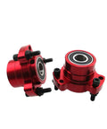 Front Wheel Hub Set Two Pack With Five Eighths Inch Bearing And One Quarter Inch Bolts For Race Go Kart Drift Trike Easy Install