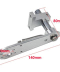 140mm T Shaped Aluminum Alloy Encoder Bracket With Spring Holder Base Aperture For Secure Mount 20mm Hole And 80mm Circular Rod