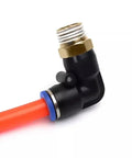 Must Have Durable Pneumatic Air Hose Elbow Fittings Set With Quick Connectors Four Six Eight Ten Twelve Millimeter Thread Sizes And One