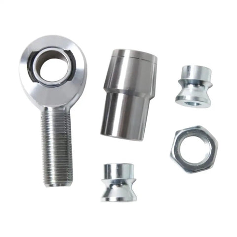 Heavy Duty 7/8 Inch Heim Joint Rod End Kit With 0.875 Threads For Custom Suspension Linkages Tracking Arms And Traction Bars showing components and fittings.