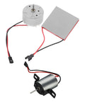 Universal Fireplace Fan Motor Replacement Kit For Wood Stoves And Fireplaces, Heavy Duty Metal Construction, Easy Install, Compact Repair Set For DIY Hearth Upgrades, Keeps Heat Flow Steady And Quiet, metal motor and fan parts