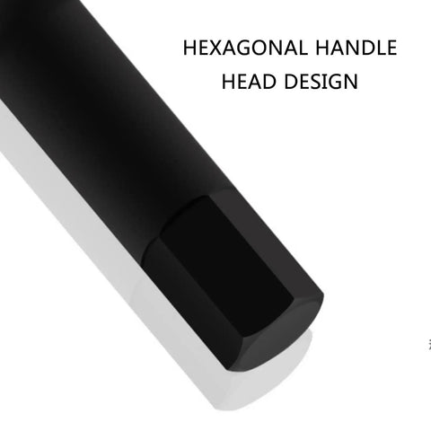 Quality Crafted Eight Piece Hex Socket Set Built Tough From Heavy Duty Alloy Steel With Smooth Turning Action And Secure Bite, showing a hexagonal handle head design.