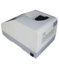 Stack Swiper Money Counter Machine That Flips Through Bills Fast With Quiet Vacuum Feeder And Crisp Digital Display, side view.