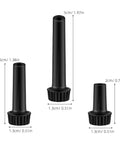 Nine Piece Plastic Lamp Switch Knob Rotary Handle Replacement Set For Easy Home Makeover And Fixing Broken Lights With No Special Tools Needed, black plastic, 3 sizes