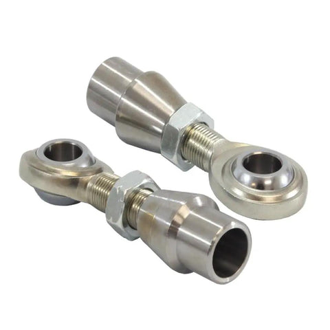 Beefed Up 5/8 Inch Heim Joints With Bung Four Piece Rod End Kit feature carbon steel joints and nuts for street strip racing.