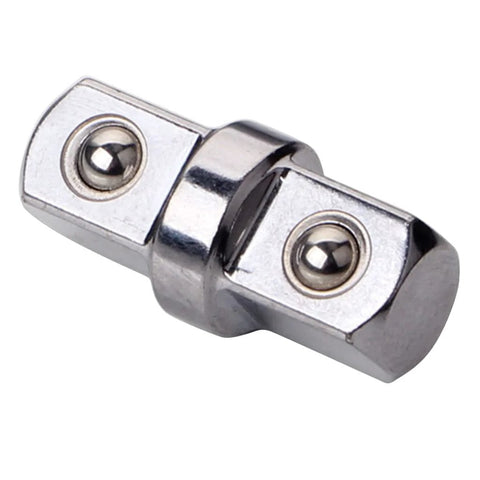 Chrome-plated double-ended 3/8 in socket adapter universal joint for impact wrenches