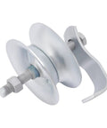 Heavy Duty Sliding Gate Hardware Kit With Rock Solid Double Roller Track Handles 600 Lbs silver roller wheel with metal bracket