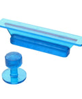 Blue suction tools from DIY Friendly Auto Body Dent Puller Kit Pro Grade Sheet Metal Suction Cup Dent Repair Tool Set 30pcs.