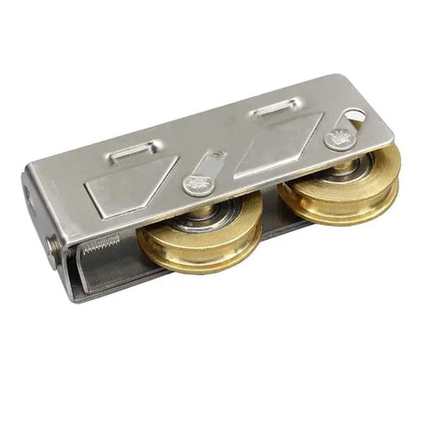 Smooth As Silk Heavy Duty Balcony Sliding Door Pulley With Double Nylon Wheels And Aluminum Alloy Construction for quiet sliding.