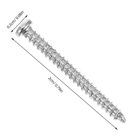 Close-up of a screw from the 800 Piece Self Tapping Screws Set M2 Carbon Steel Round Head Sheet Metal And Wood Screws With Organized Storage