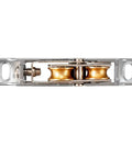 Heavy Duty Window Rollers Two Pack Slick Sliding Door Hardware U Groove Pulley System Hella Smooth Glass Glide with brass wheels.