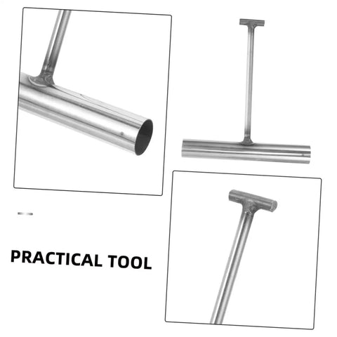 Pro Crew Heavy Duty Built Tough As Nails T Shaped Manhole Cover Hook 2 Pack stainless steel tool for lifting drainage grates.