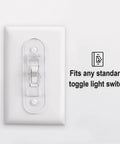 Toggle Style Wall Switch Guard For Kidproof Home Safety Clear Light Switch Cover That Locks In On Or Off Easy Open Lock