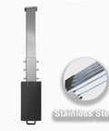 Tough As Nails Stainless Steel EV Charger Cover And Weatherproof Station Box with secure cord rack and adjustable chain mount.