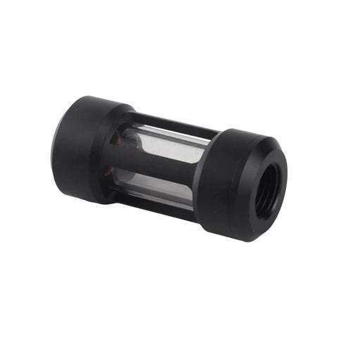 Fabater Water Cooling Filter With Brass Acrylic Build and 02 to 01Mm Stainless Steel Mesh for PC Waterblocks and Radiators, inline filtering shield.